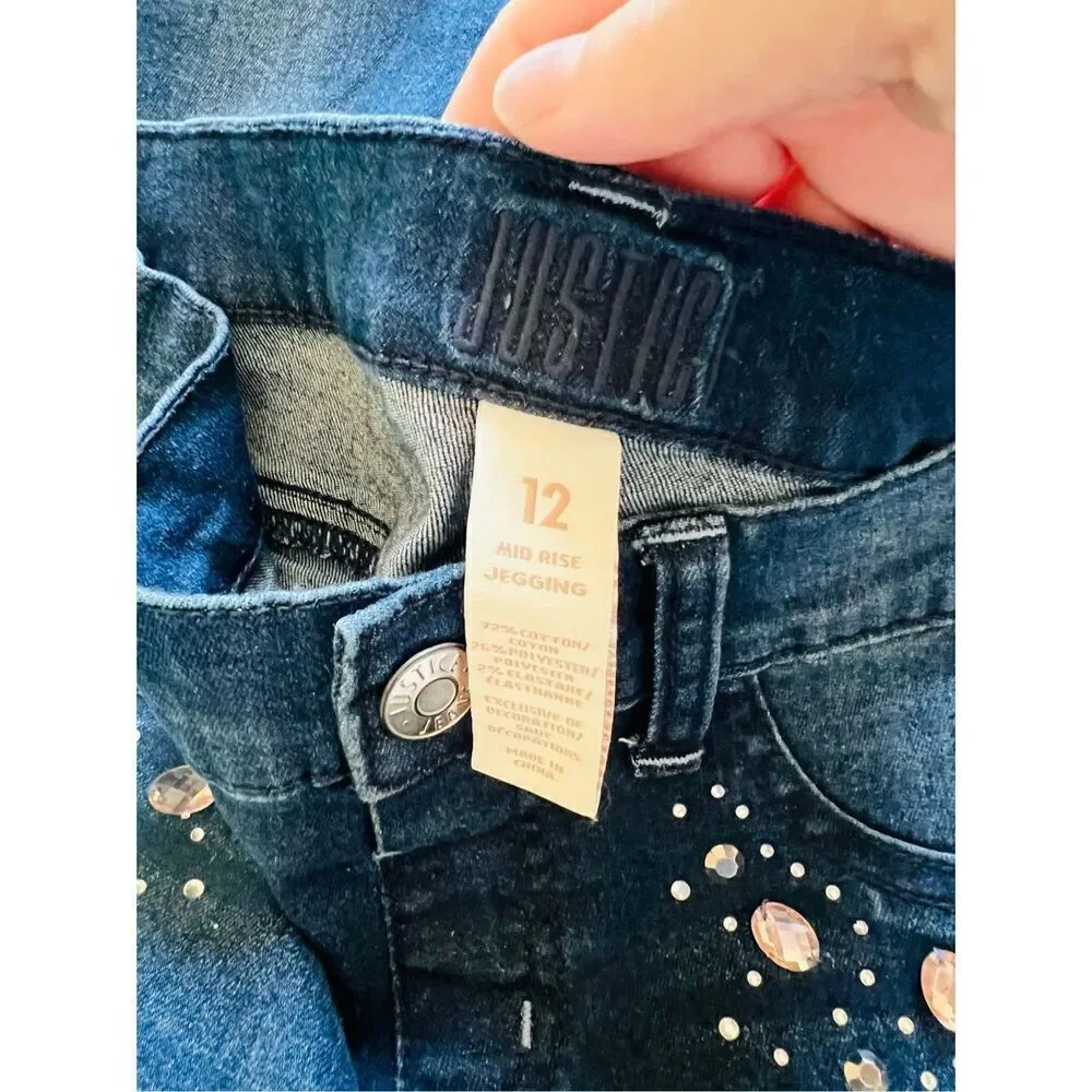 Justice Mid Rise Embellished Jegging‎